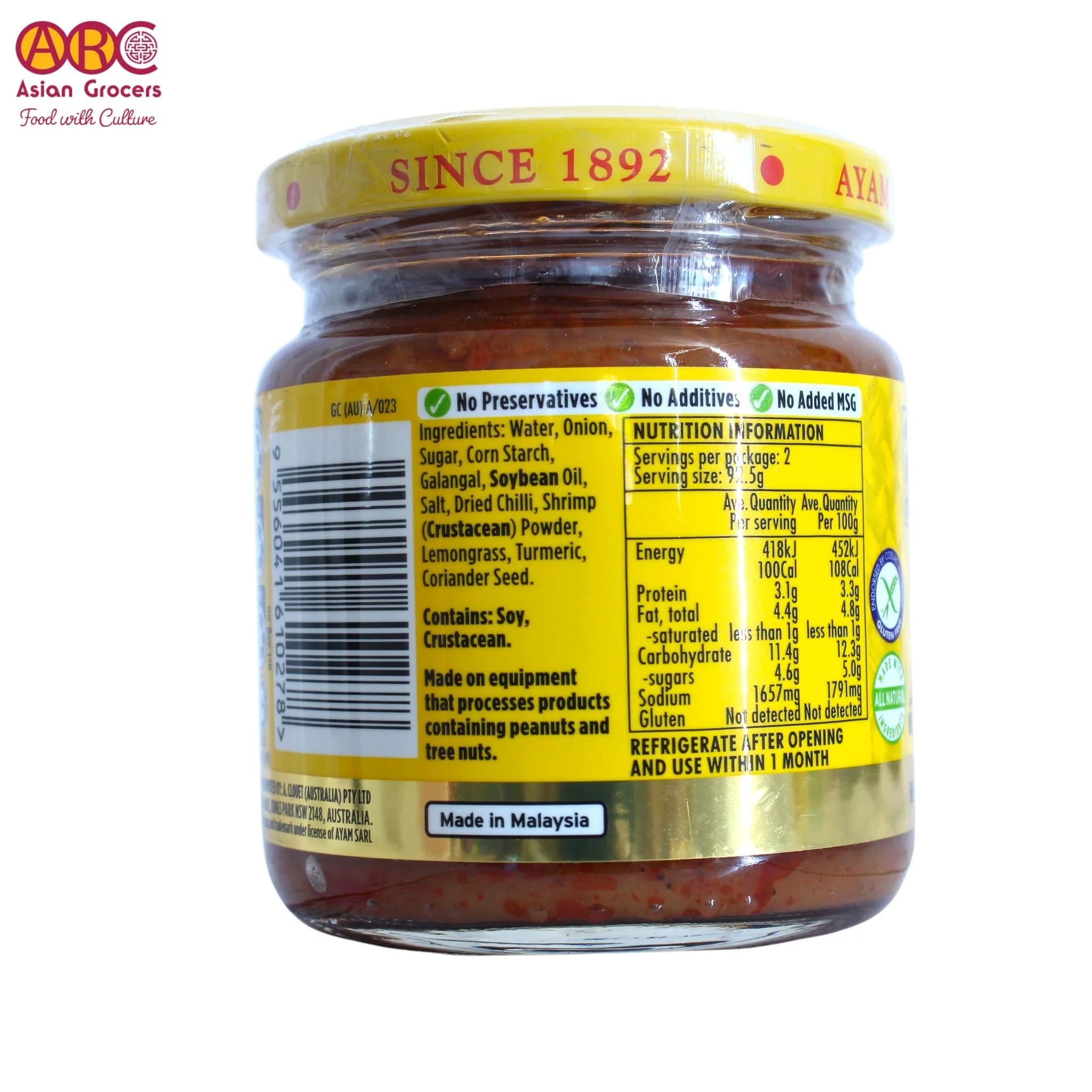 Ayam Malaysian Laksa Paste 185g - Image 4
