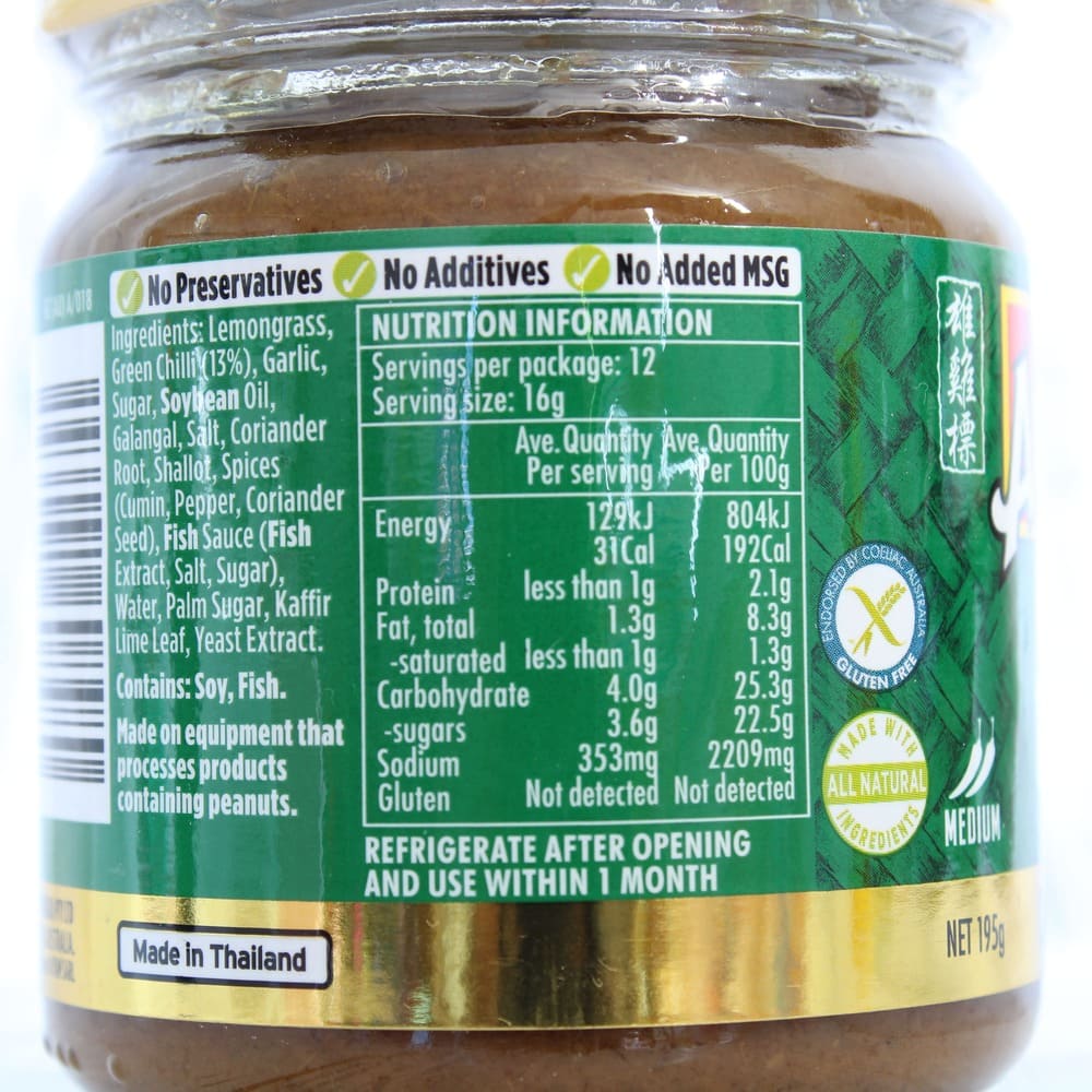 Ayam Thai Green Curry Paste 195g - Image 4