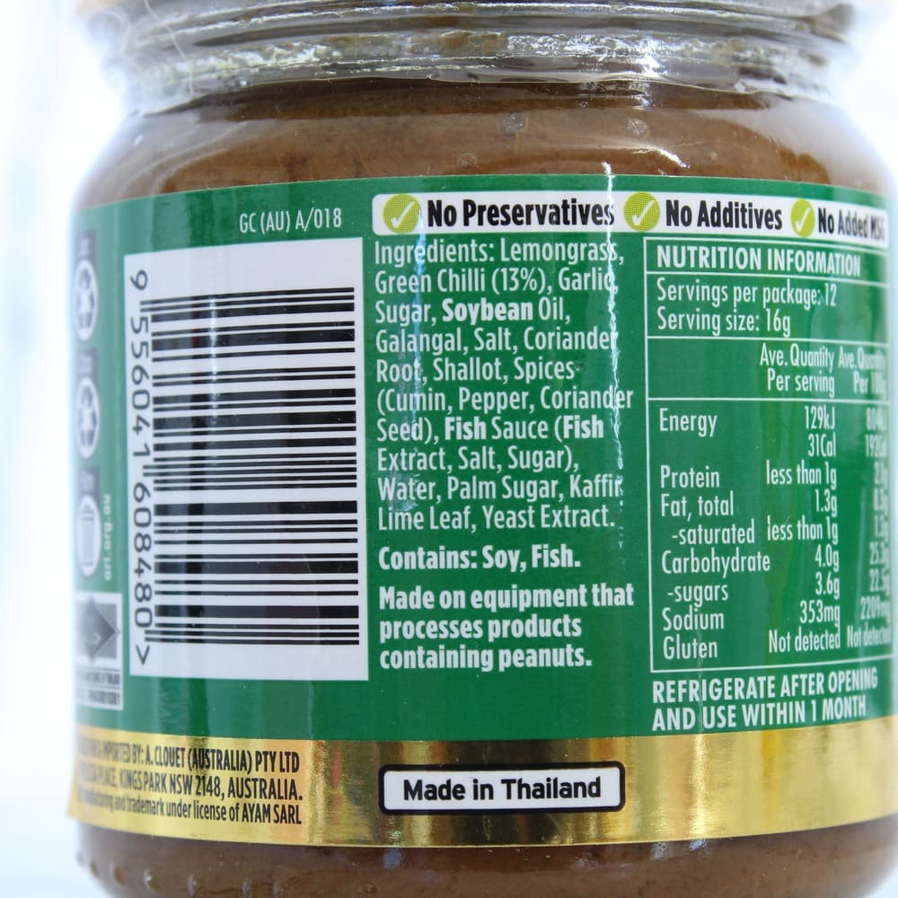 Ayam Thai Green Curry Paste 195g - Image 5