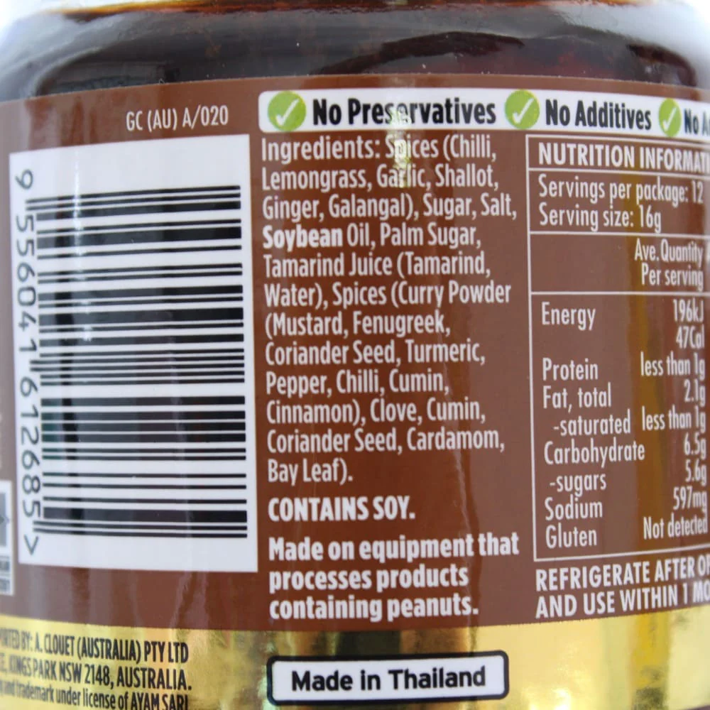 Ayam Thai Massaman Curry Paste 195g - Image 6