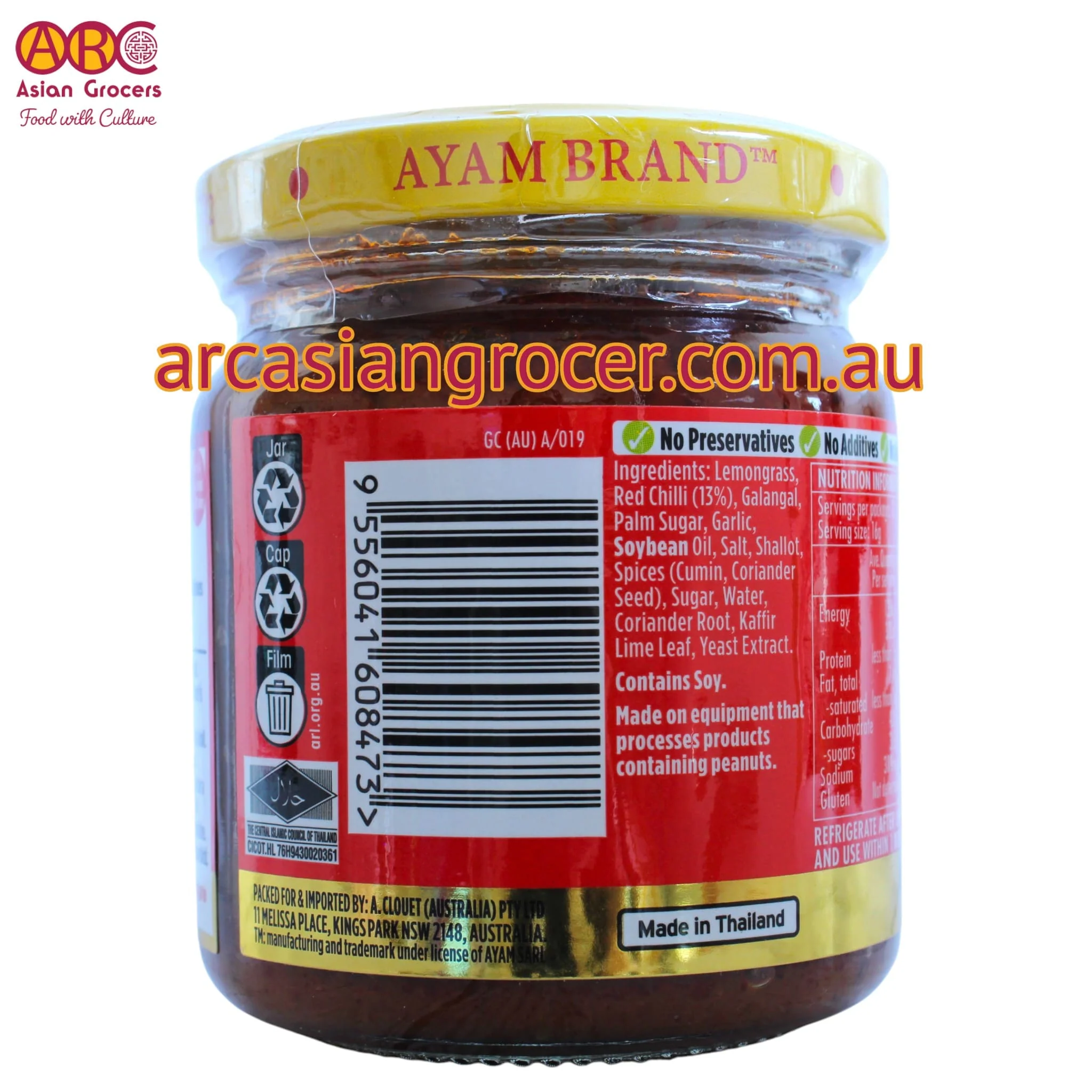 Ayam Thai Red Curry Paste 195g - Image 3