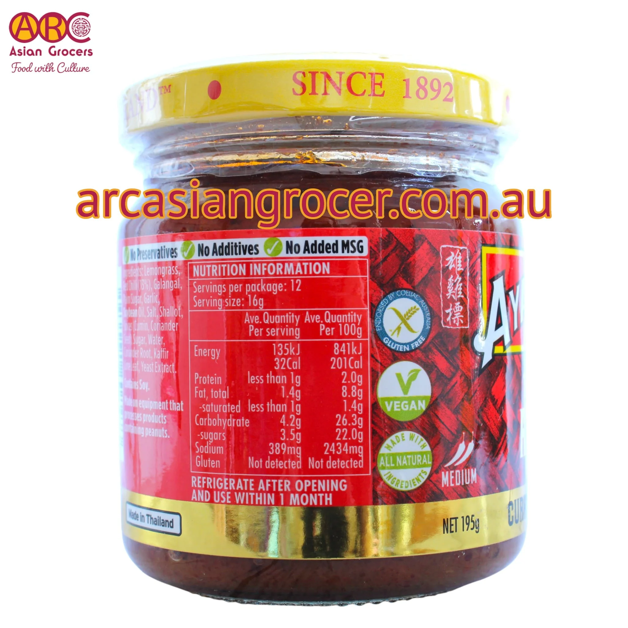 Ayam Thai Red Curry Paste 195g - Image 4