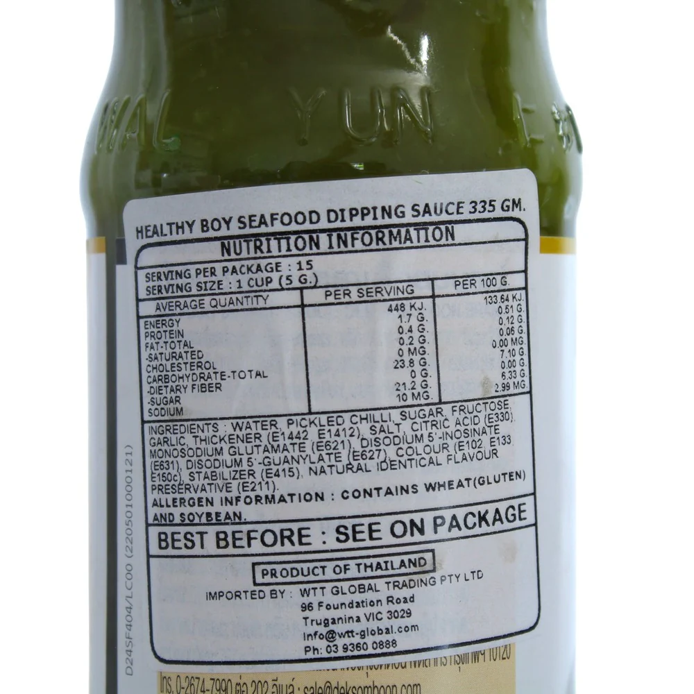 Healthy Boy Brand Seafood Dipping Sauce 335g - Image 4
