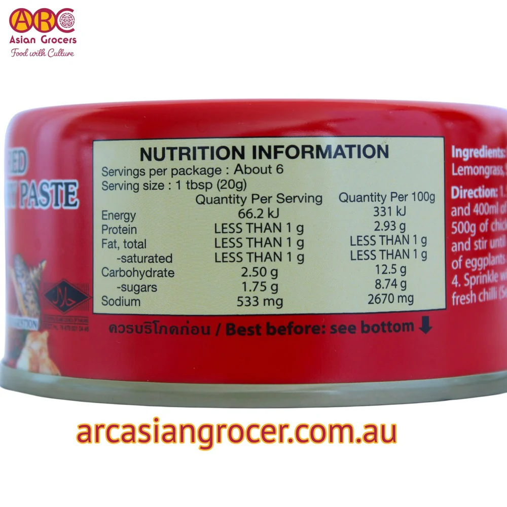 Maesri Red Curry Paste 114g - Image 7