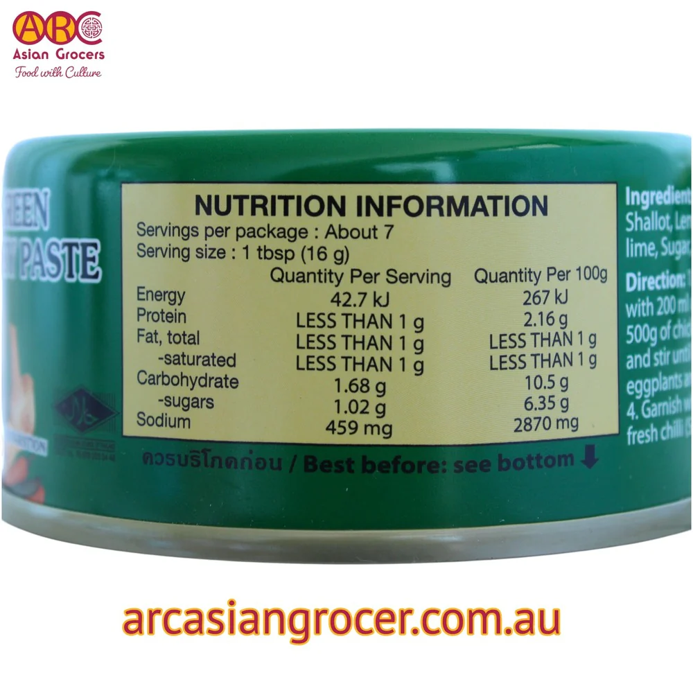 Maesri Green Curry Paste 114g - Image 8